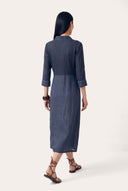 Regular fit shirt dress with button closure - 2