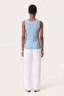 Jersey Linen Tank Top - PLACID BLU - 35650 - 4