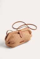 Raffia Foldover Clutch - NATURAL/CUOIO - 36497 - 4