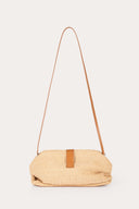 Raffia Foldover Clutch - NATURAL/CUOIO - 36497 - 8