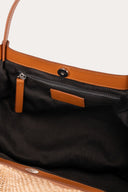 Raffia Shopper Tote - NATURAL/CUOIO - 36473 - 5