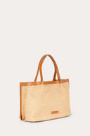 Raffia Shopper Tote - NATURAL/CUOIO - 36473 - 6