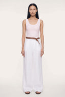 Knotted Slim Leather Belt - 1