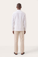 Contemporary Fit Linen Shirt - WHITE - 35870 - 4