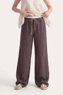 Linen Gauze Crinkle Pants
