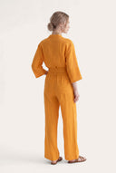 Linen Gauze Crinkle Pants - ZAFFERANO - 36230 - 5