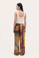 Artistic Patchwork Print Pants - PRINT MULT - 36231 - 5