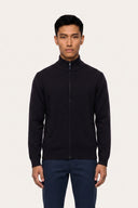 Cashmere Full-Zip Cardigan - BLUE MORO - 37140 - 1