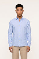 Garment-Dyed Cotton Oxford Shirt - CLOUDY SOF - 37126 - 1