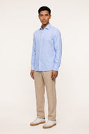 Garment-Dyed Cotton Oxford Shirt - CLOUDY SOF - 37126 - 3