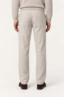 Cotton Flannel Drawstring Trousers - PEARL - 37131 - 2