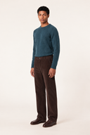 Garment-Dyed Cotton Velvet Trousers - MORO - 37134 - 3