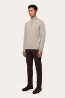 Cashmere Zip-Collar Sweater - PERLA - 37136 - 3
