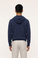 Comfort Cashmere Zip Hooded Jacket - LIGHT DENI - 37138 - 2