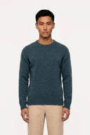 Alpaca Cashmere Silk Crew-Neck Sweater - FOREST - 37516 - 1