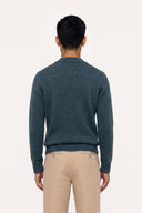Alpaca Cashmere Silk Crew-Neck Sweater - FOREST - 37516 - 2