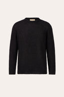 Alpaca Cashmere Silk Crew-Neck Sweater - BLACK - 37139 - 4