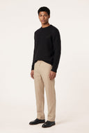 Alpaca Cashmere Silk Crew-Neck Sweater - BLACK - 37139 - 3