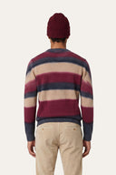 Cashmere Ribbed Beanie - BORDEAUX - 37517 - 2