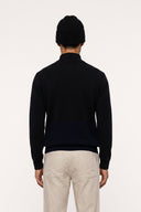 Cashmere Full-Zip Cardigan - BLACK - 37521 - 2