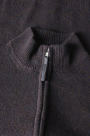 Cashmere Full-Zip Cardigan - BLACK - 37521 - 5