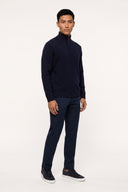 Cashmere Full-Zip Cardigan - BLUE NAVY - 37141 - 3