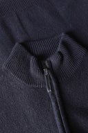 Cashmere Full-Zip Cardigan - BLUE NAVY - 37141 - 5