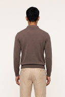 Ultrafine Merino Wool Knit Polo - TAUPE - 37144 - 2