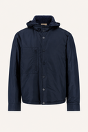 Reversible Cotton Flannel Hooded Jacket - BLUE NAVY - 37151 - 6