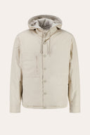 Reversible Cotton Flannel Hooded Jacket - PEARL - 37152 - 5