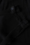 Linen Lyocell Ankle-Tab Trousers - BLACK - 37530 - 5