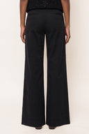 Comfort Bull Cotton Wide-Leg Pants - BLACK - 37531 - 2