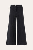 Comfort Bull Cotton Wide-Leg Pants - BLACK - 37531 - 4