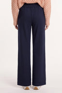 Wool Fleece Drawstring Trousers - BLUE DENIM - 37533 - 2