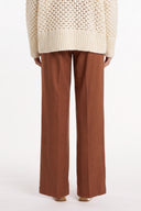 Wool Fleece Drawstring Trousers - CARAMEL - 37534 - 2