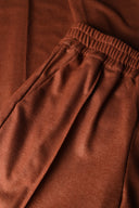 Wool Fleece Drawstring Trousers - CARAMEL - 37534 - 5