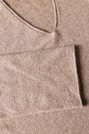 Comfort Cashmere V-Neck Sweater - NUT - 37158 - 5