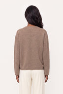 Comfort Cashmere V-Neck Sweater - NUT - 37158 - 2