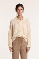 Cashmere Silk Open-Knit Cardigan - NATURALE - 37162 - 1