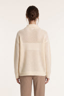 Cashmere Silk Open-Knit Cardigan - NATURALE - 37162 - 2