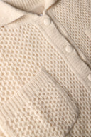 Cashmere Silk Open-Knit Cardigan - NATURALE - 37162 - 5