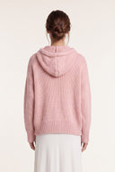 Mouliné Embellished Hooded Jacket - ROSE MOULI - 37164 - 2