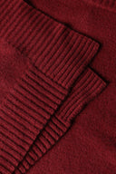 Cashmere Poncho Sweater - BORDEAUX - 37169 - 5