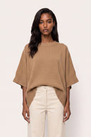 Cashmere Poncho Sweater - NUT - 37170 - 1