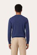 Ultrafine Wool Crew-Neck Sweater - DENIM - 37142 - 2
