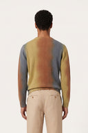 Airbrushed Wool Fleece Crew-Neck Sweater - MORO SHADE - 37148 - 2