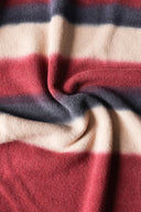 Airbrushed Striped Wool Fleece Crew-Neck Sweater - BORDEAUX S - 37149 - 5