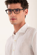 Classic Pure Linen Shirt - WHITE - 35646 - 4