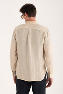 Regular Fit Linen Pocket Shirt - SAFARI SOF - 35867 - 3