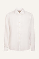 Contemporary Fit Linen Shirt - WHITE - 35870 - 6